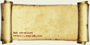 Jelisaveta Debeljak vizit kartica